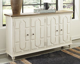 Warmstead Furniture - Ashley Furniture - Roranville Accent Cabinet - Accent Cabinet / Antique White - A4000268